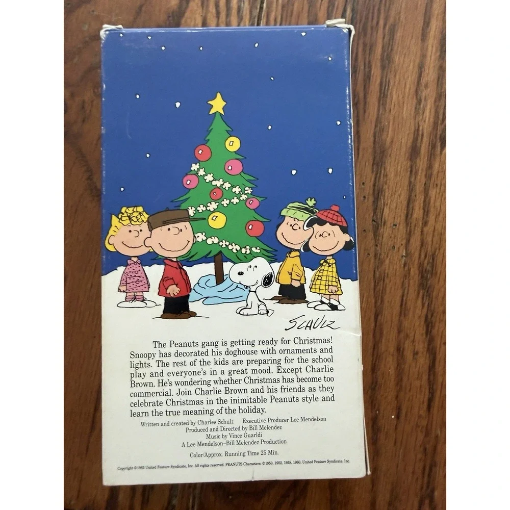 A Charlie Brown Christmas VHS Vintage Peanuts Snoopy Holiday Shell Promo